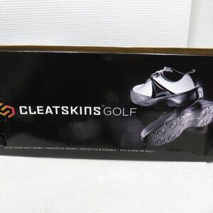 CLEATSKINS GOLF Slip on Cover for Golfing Cleats Large 9 9.5 10 10.5 11 Dk Brown